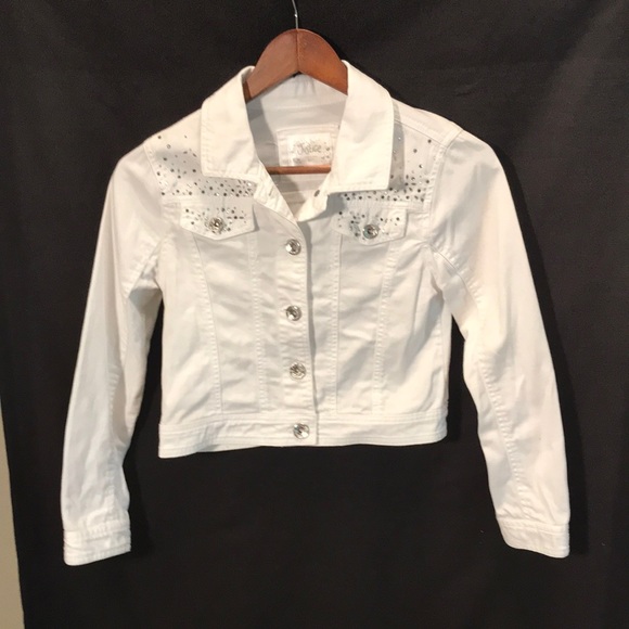Justice Other - Justice girls size 8/10 white sequined jacket